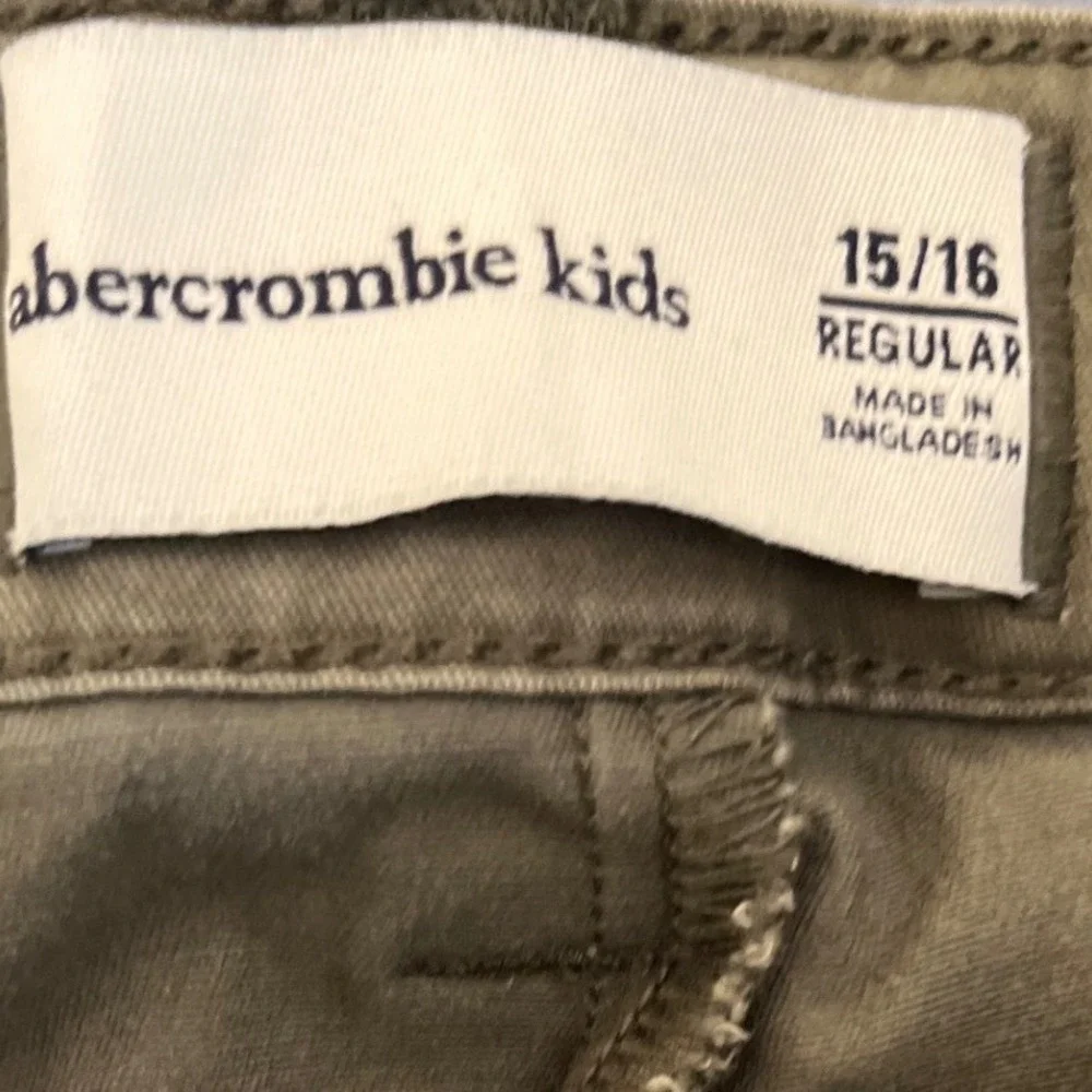 Abercrombie Kids Girls Cargo Mini‎ Skort khaki Size 15 16 Regular Olive School
